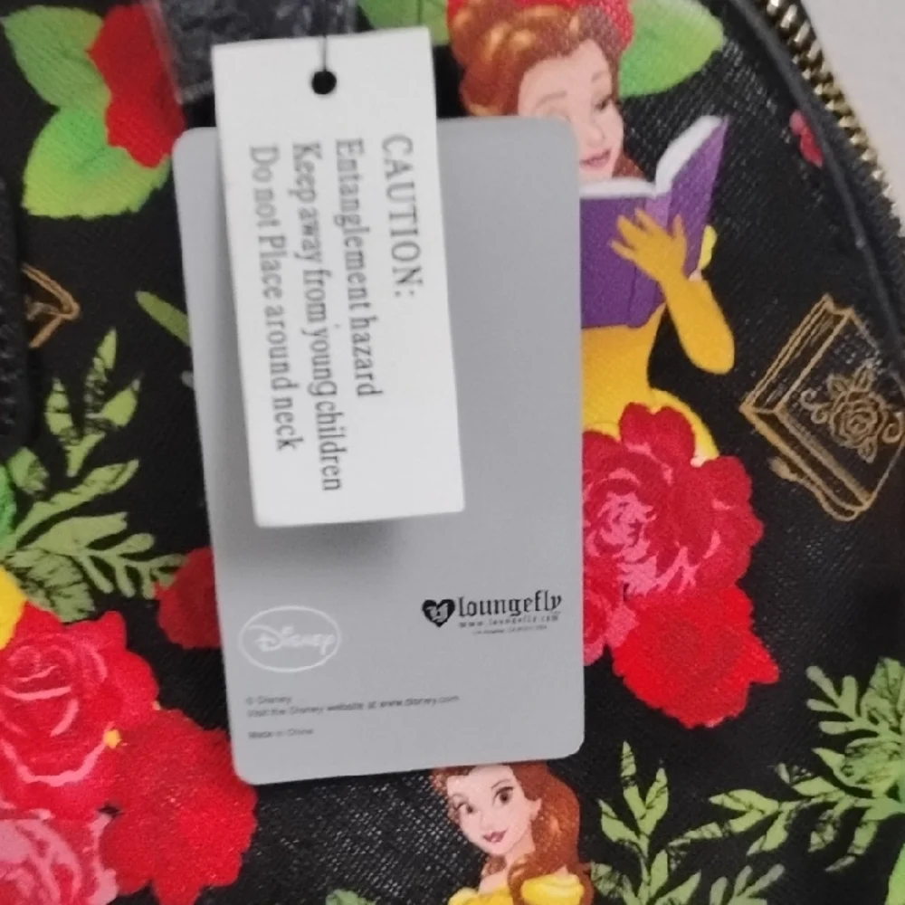 Loungefly‎ Disney Beauty & The Beast Princess Belle Floral Bag And Wallet Set